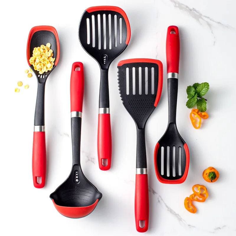 

Hot sale high quality Silicone-Nylon Kitchen Utensil Tools Set of 7