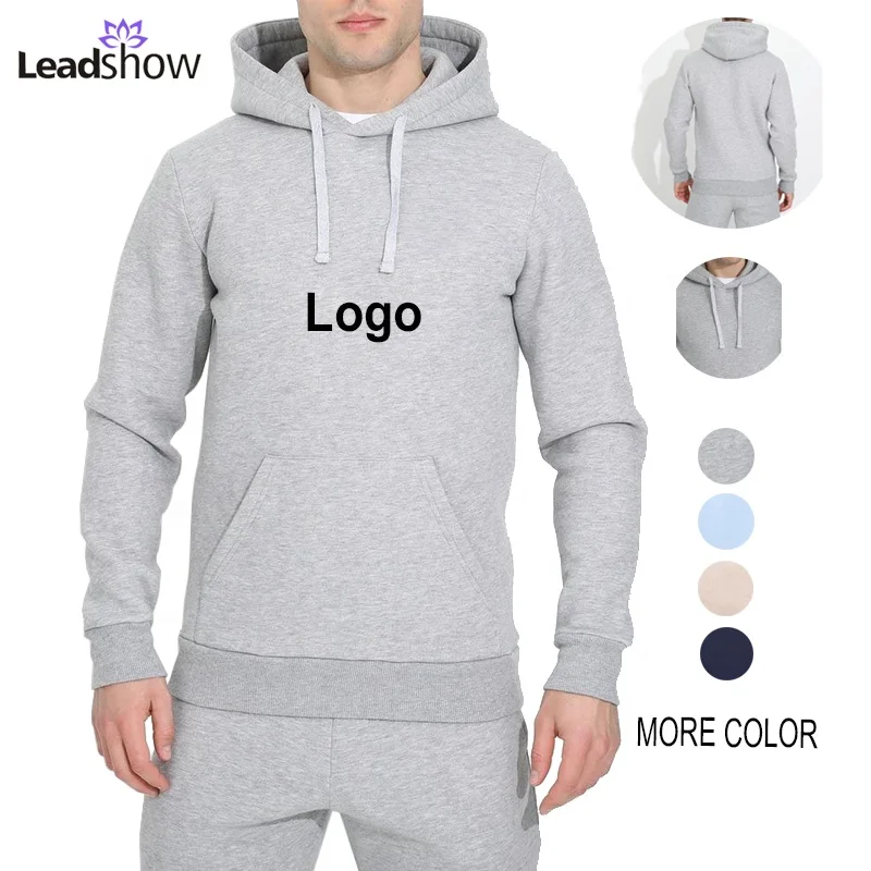 

Long Sleeve hooded Pullover Fleece Gym Plus Size Men's Hoodies Sweatshirt Plain Tracksuit Running Sportswear jogger clothing, Blue , gray , navy , nude