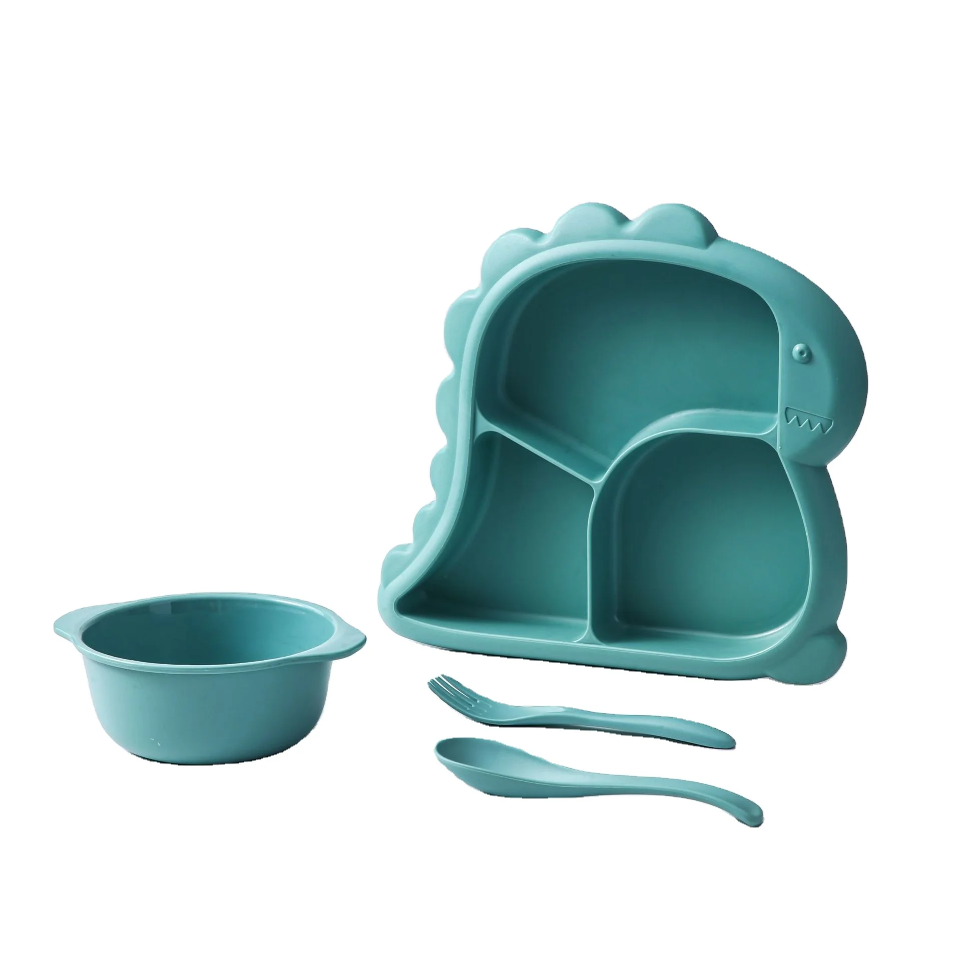 

China factory supplier colorful cute custom plastic kids dinnerware sets