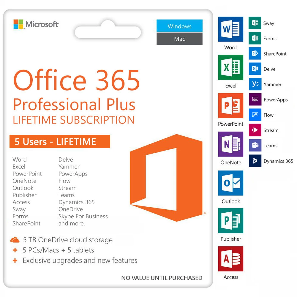 

Microsof Offices 365 account and password office 365 pro plus 100% online office 365 personal account send by Email office365