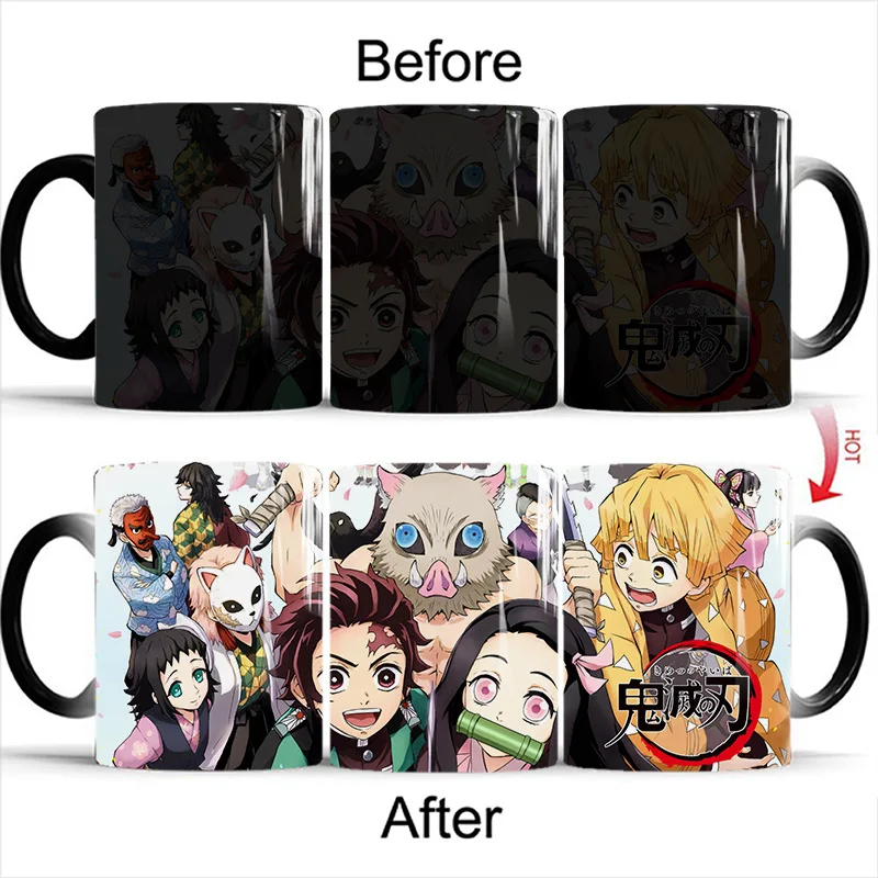 20 Design Anime Demon Slayer: Kimetsu No Yaiba Magic Mug Porcelain Cup ...