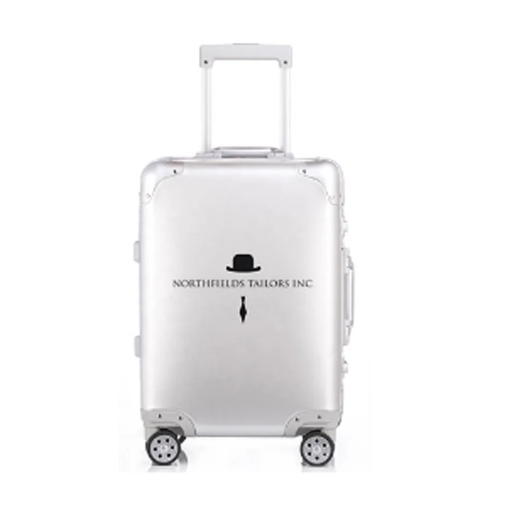

Luxury custom the design on body aluminum metal luggage for 20''/24''/28''