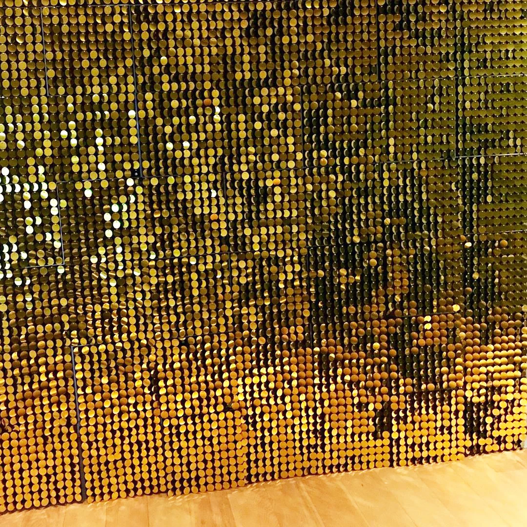 Luxury Glitter Bling Gold/silver Mirror Sequin Shimmer Wall Panel Stage ...