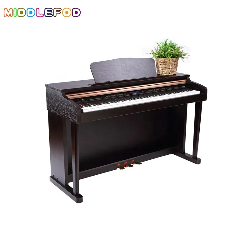 

88 Keys Brown Digital Electric Upright Piano