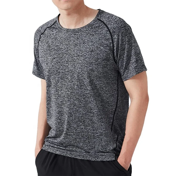 

Wholesale Men's round neck quick-drying sweatsuit Fitness jogging T-shirts, Customized colors