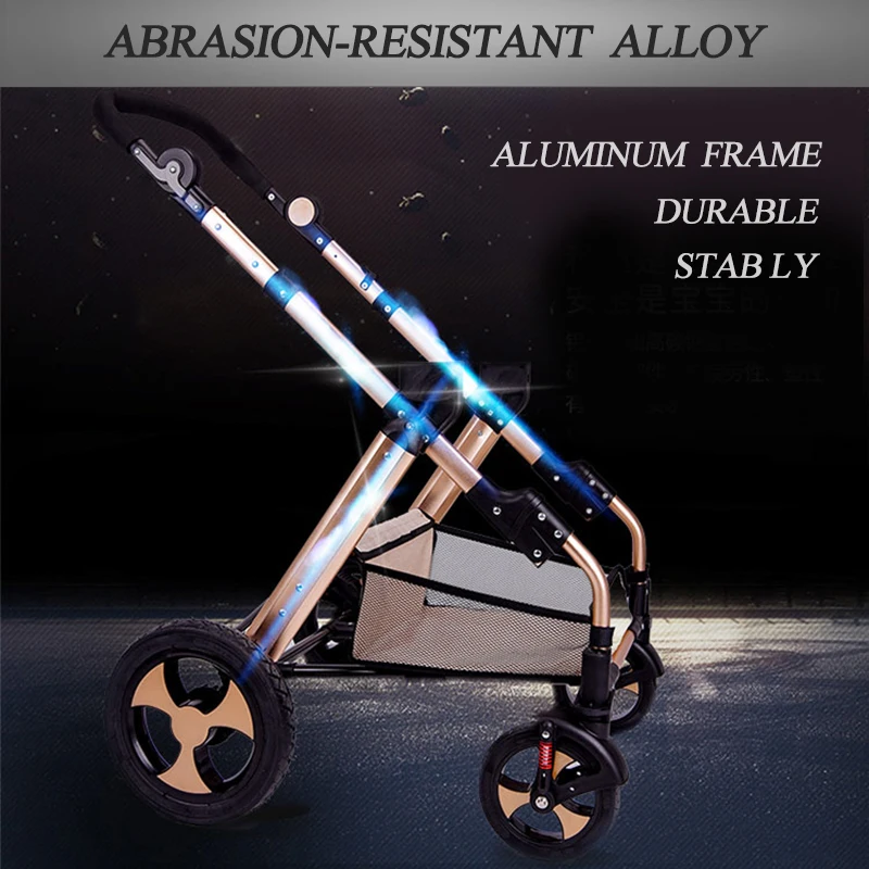 
2019 Best Selling European Big Wheels Luxury Stroller 3 in 1 For Baby 