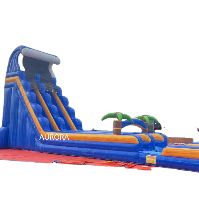 

50 ft Tropical Lava slide Bounce house business inflatable water slide at water park, Customized
