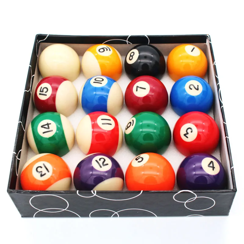 

16 Balls American Nine-Ball Game Pool Billiard Ball Set, Colorful