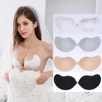 

Women Strapless Backless Push Up Self Adhesive Plunge Bra Reusable Magic Invisible Sticky Bras For Wedding