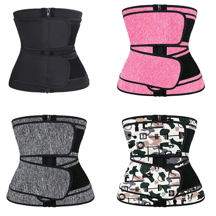 

Dropshipping Waist Trainer Plus Size Neoprene Pink Corset Waist Trainer Shaper Belt Women Girdle Faja Waist Shapers Shapewear, As shown