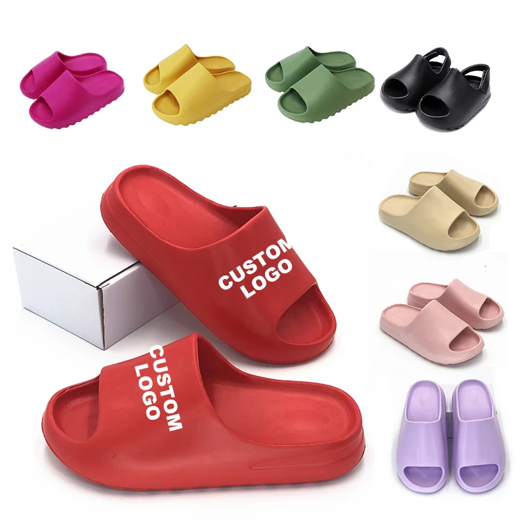 

Custom Logo Red Orange Unisex Bone Elmo Toddler Designer Pink Colorful Inspired Style Sandal Slide Slipper For Men, All color available