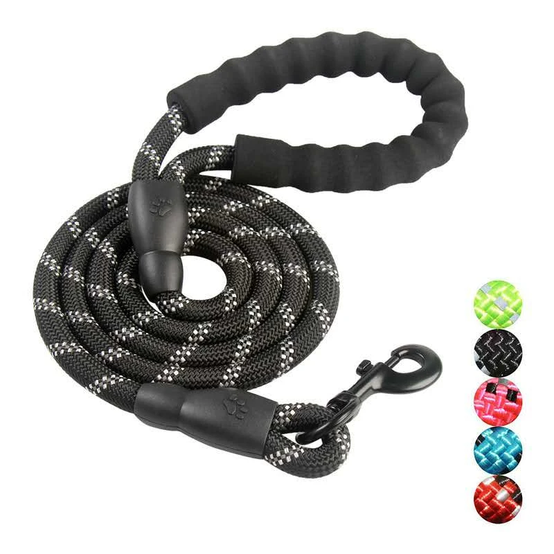 

Hot Amazon Sales Dog Pet Products Strong Rope Dog Leash With EVA padded handle