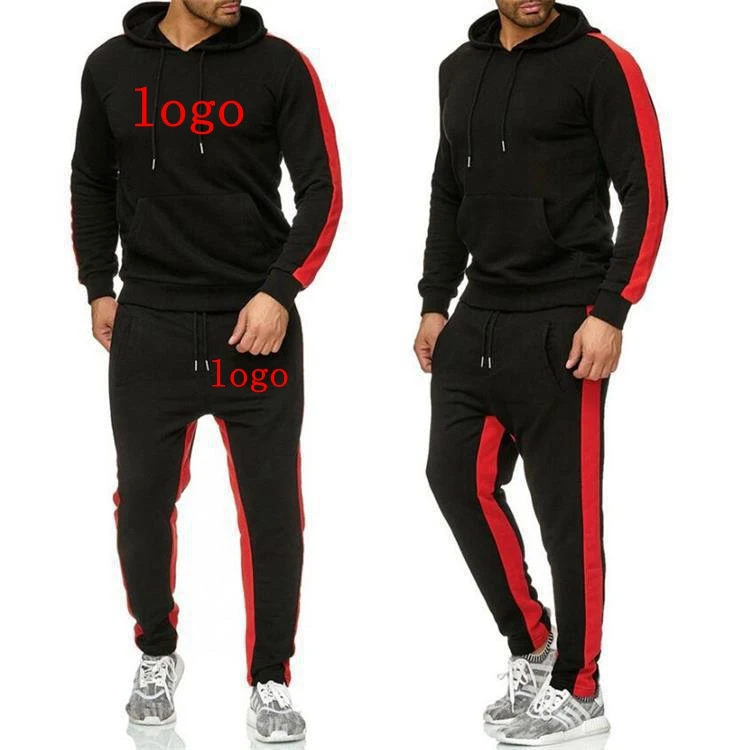 

2021 Latest design customized in various plain fitted matching nice tracksuits for mens poly tracksuit, Customized color