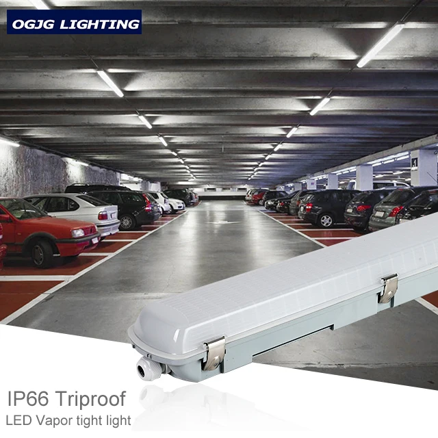 Subway Garage LED vapor tight fixture 2ft 4ft 5ft 20w 40w 50w 60w led tri proof light Ip65 Tri-Proof Led Tube Light