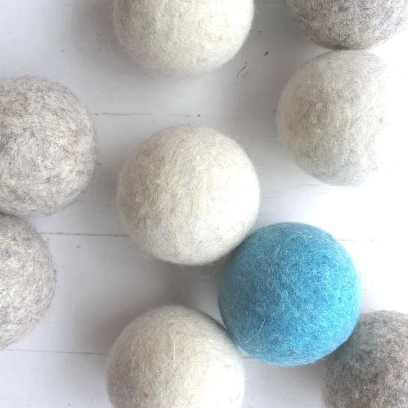eco-friendly products wool color felt balls