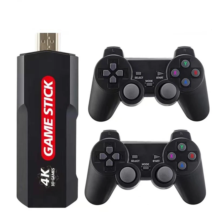 

2023 Cheapest X2 M8 4K HD TV gaming box game stick video games consoles with 2.4G wireless controllers 30000 games for psp/ps1