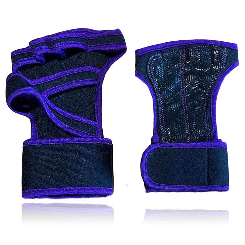 

1 Pair Men Women Gym Half Finger Sports Fitness Exercise Training Wrist Gloves Anti-slip Resistance Weightlifting Gloves NEW, Black/green/orange/blue/purple/plum