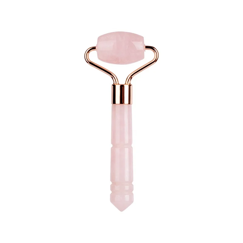 

Logo Customized Rose Quartz Dongling Jade Facial Massage Roller Face Portable Massage Roller Wrinkle Remove Facial Jade Roller, Green/pink/black/purple/white