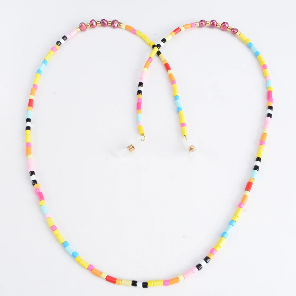 

#17 Fashion Design Glasses Necklace Colorful Beads Glasses Necklace, As picture