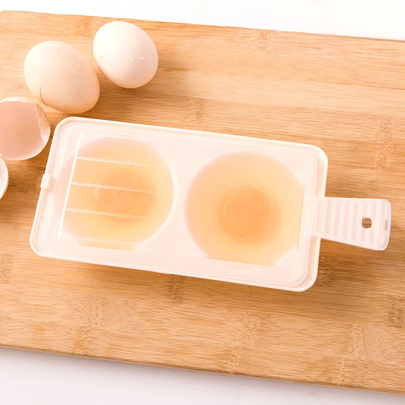 

Creative Fun Kitchen Breakfast Portable Egg Cooker Diy Mold Microwave Oven Steamer Can Cook 2 Eggs At A Time
