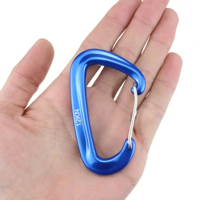 

Climbing Carabiner Aluminium Alloy 7075 mountaineering climbing quick hanging hammock safety auxiliary, Customized color