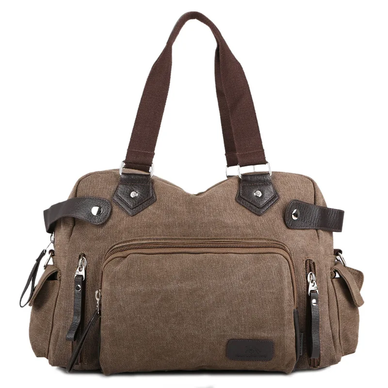 

Fashion male Leisure canvas bag large capacity single-shoulder bag outdoor cross-body packsack