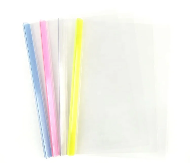 
Plastic Clear Transparent Report Cover A4 Size PP Sliding Bar Business File Folder 