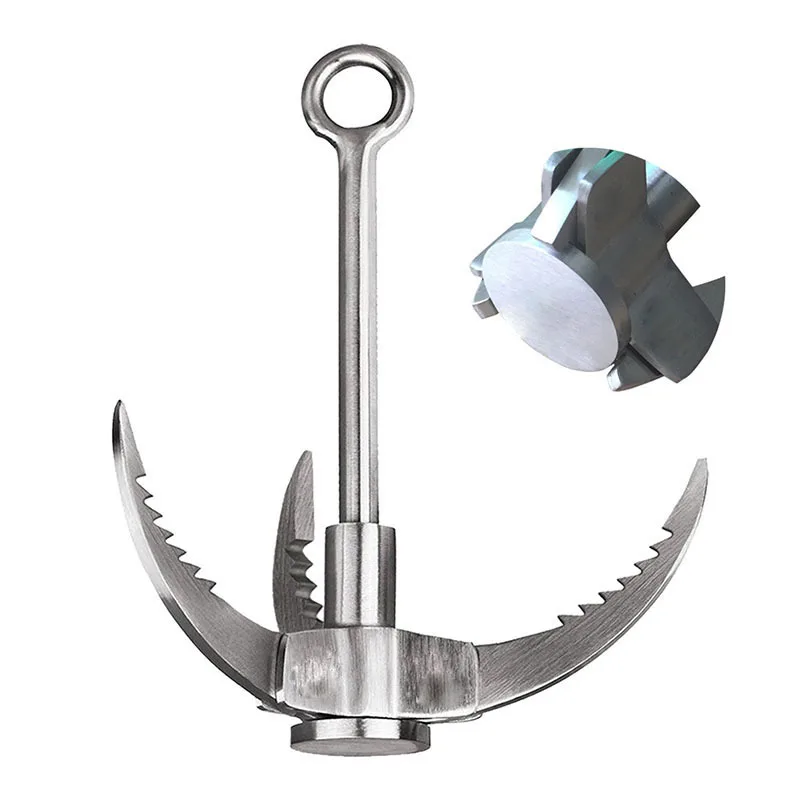 Waterproof Capsule Case Mini Grappling Hook Multifunction Titanium Hand Tool for Emergency