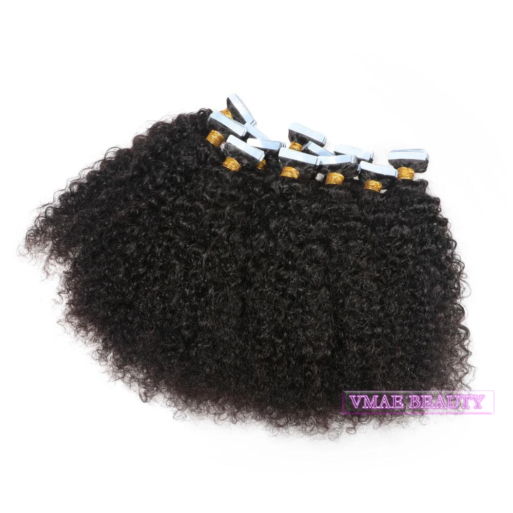 

Vmae 11A Top Quality Indian Virgin 100g 40pcs*2.5g 3C Pre Bonded Tape In Human Hair Extensions