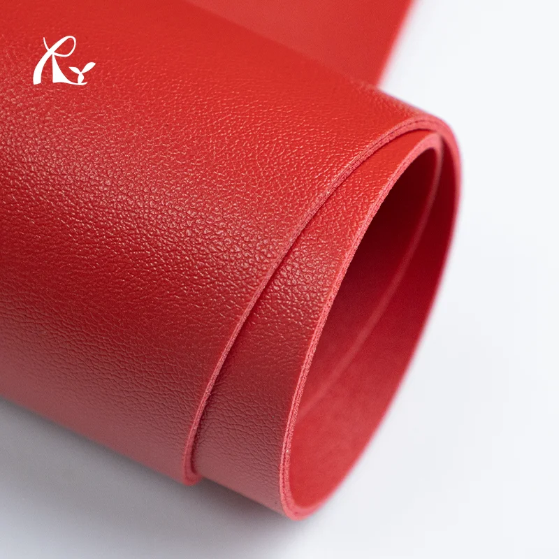 Spot Wholesale 1.7mm Thick Double-sided Nappa Leather PVC Waterproof Upholstery Dining Table Mat/Mouse Pad/Luggage/Bags