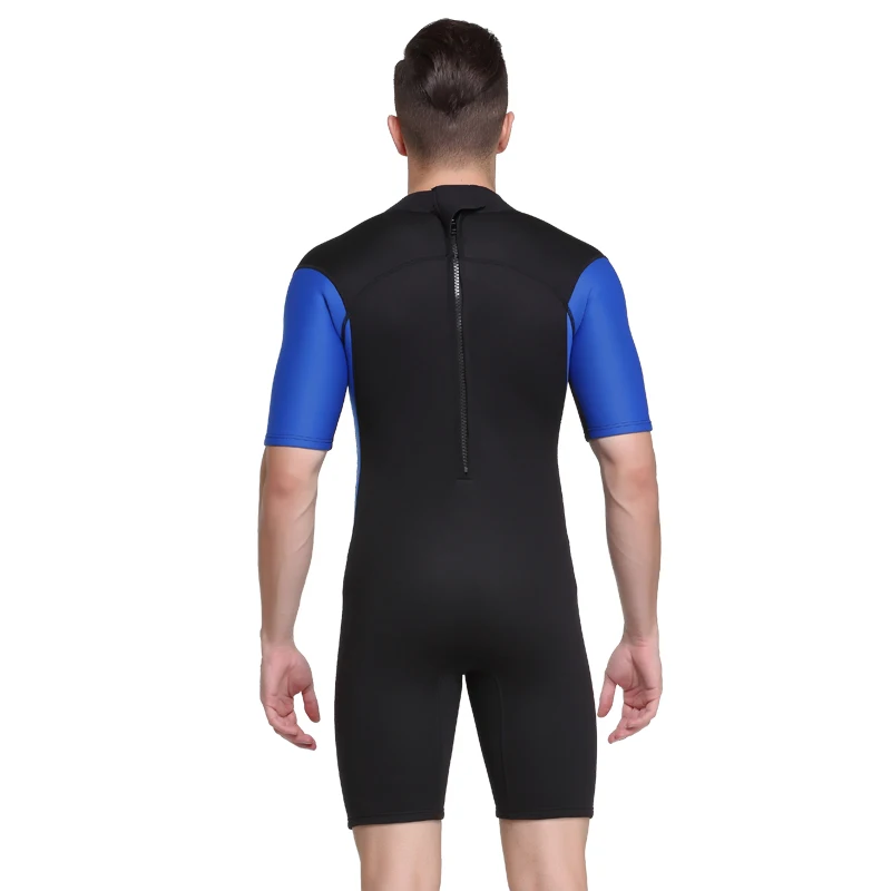 Sbart Hot Sales Mens Shorty Diving Suit 2mm Neoprene Back Zip Spring