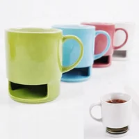 

coffee mug with biscuit holder