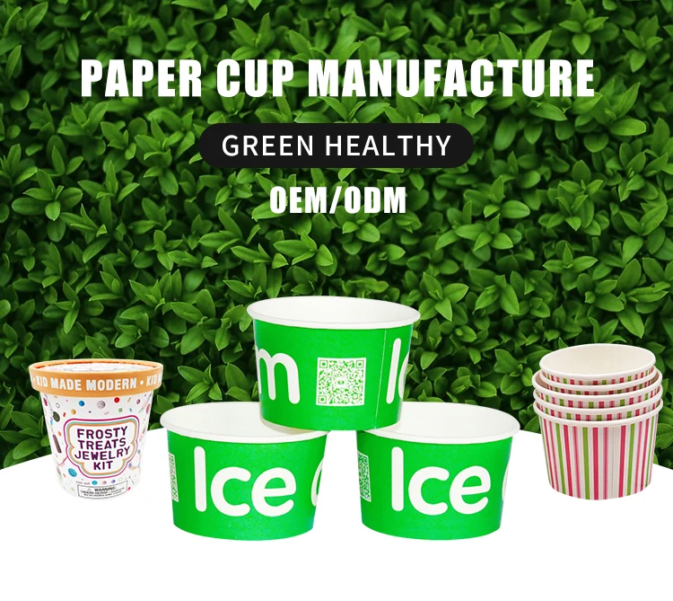 3.5oz Recycled Ice Cream Paper Cup With Lid Spoon Buy Ice Cream Cup