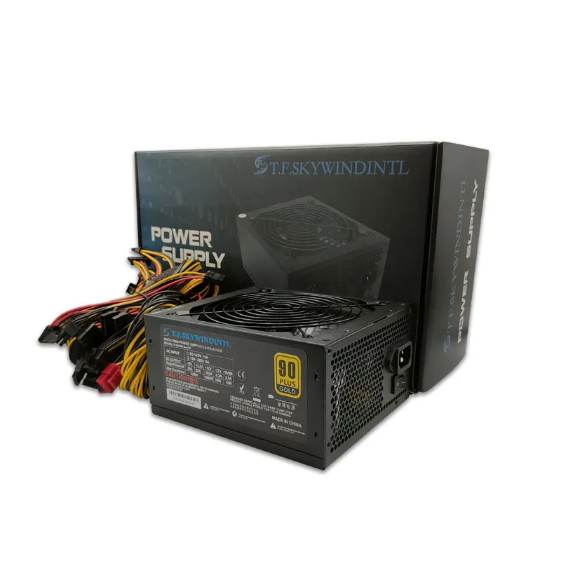 

T.F.SKYWINDINTL 2000w atx power supply psu 80 Plus Gold 90 efficient power supply gpu