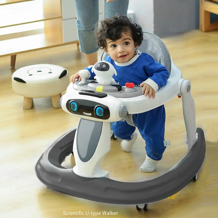 

Baby Walker Ride on Car Music Toy Toddler Round Activity Assistant Unique Baby Walker