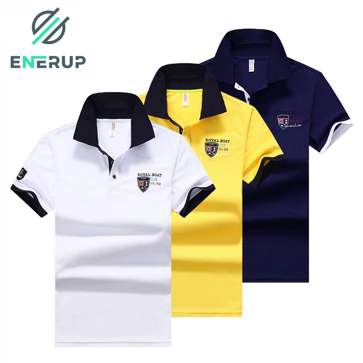 

Enerup Custom Wholesale OEM/ODM Breathable Short-sleeved Cotton Men's Solid POLO T-Shirt
