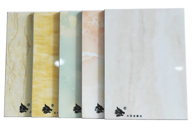 
The sample 200mmx150mmx6mm of faux stone made of fiber ciment board for decorative indoor wall 