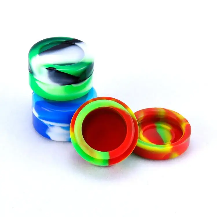 

5ml silicone cigarette oil box cigarette cream box portable storage box environmentally friendly silicone JAR
