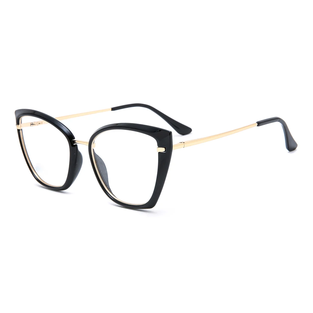 

Optical TR90 Frame Metal Eyeglasses Frame Women Computer Eye Glasses Transparent Clear Lens