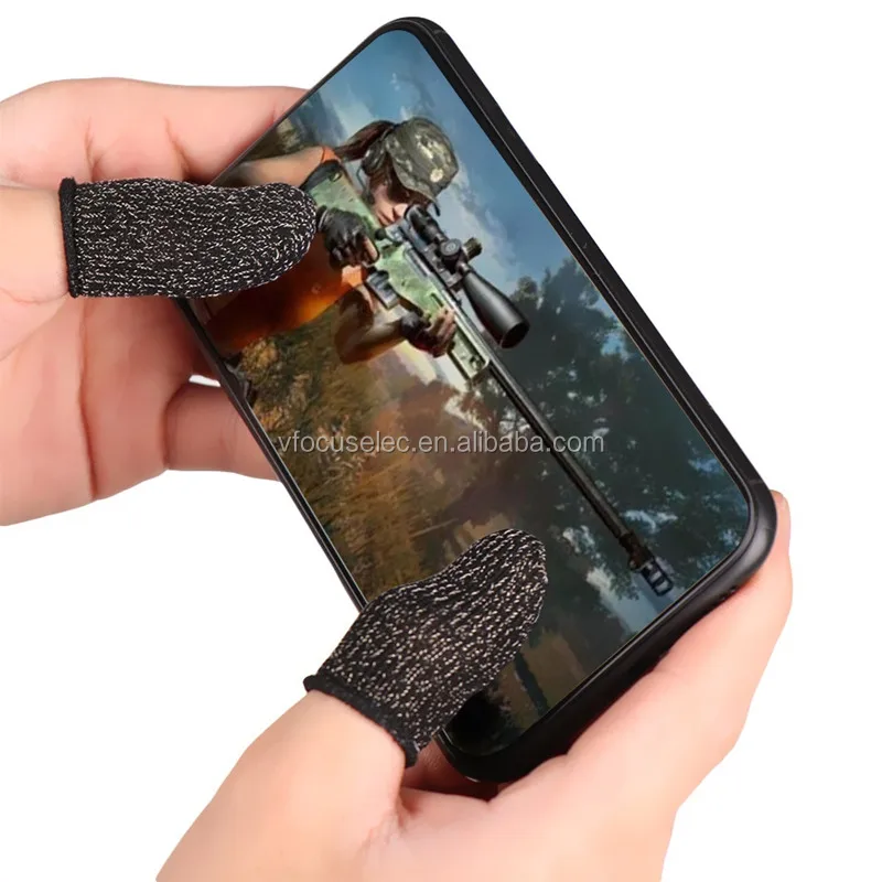 

Touch screen finger sleeve anti-Sweat finger tips cover smartphone gaming gloves mobile game rocker sleeve for gamerock