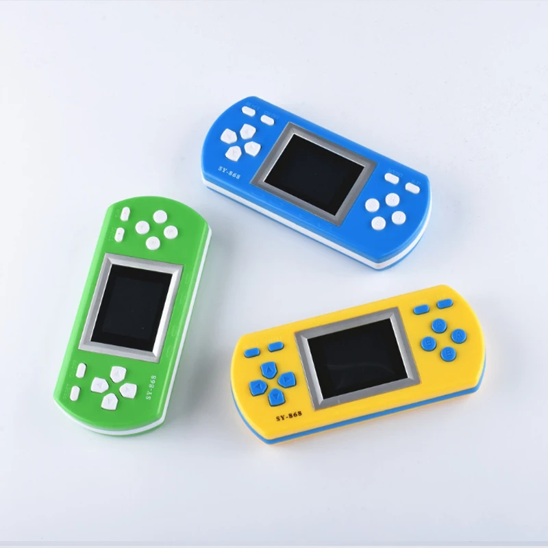 

Mini Portable Green Blue Yellow ABS Kids Pocket Game Toys 1.8 inch Retro 230 Video Games Console For Over 6 Years Old