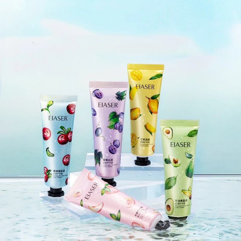 

30g Peach Cranberry Avocado Mango Grape Fruit Hand Cream Hand Care Preventing Dryness Mini Hand Cream