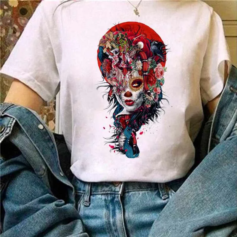 

Trendy Women's T-shirt Cool T-shirt Top Tee Street Short Sleeve Fashion Printed Tee