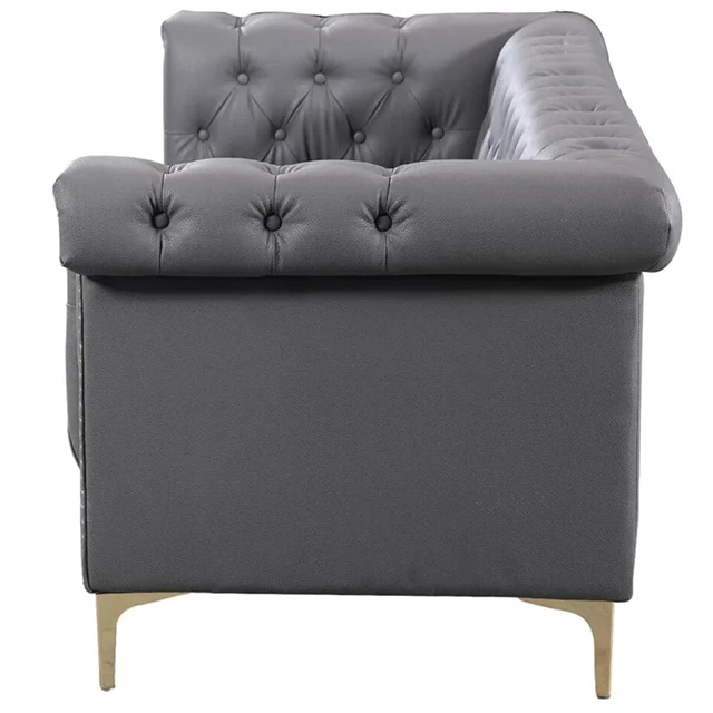 
Hot Sell Living Room PU Leather Chesterfield Sofa 