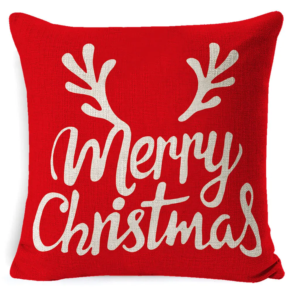 

Christmas Decorations Pillow Covers Fall Decor Christmas Cushion Cover Velvet Linen Throw Christmas Pillow Case Cover