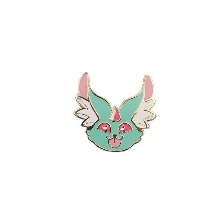 

Custom No Minimum order MINT and white colour cartoon Cute small animal Pins, Multiple color