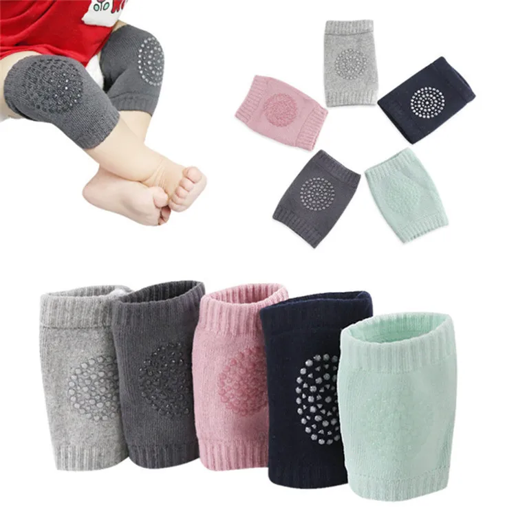 

High Quality Baby Anti-Slip Knee Pads for Baby Crawling Protector Toddler Baby Safety Knee Sock Function Protection Pad, As pic