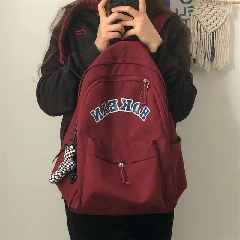

large capacity travel backpacks schoolbag girl boy book bags College high teenager student printing kids school bag