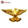 Personalized custom gold eagle shape metal pin badge