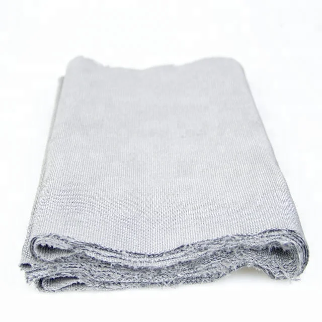 Heat Resistance Fireproof Anti Radiation Stainless Steel Emf Protection Woven Metallic Conductive Medium Weight Stainless Steel